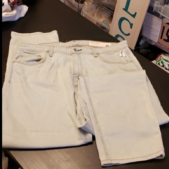 rag & bone Denim - Rag & Bone Nina High Rise Ankle Crop Jeans A Hint of Stretch Light Wash Size 31